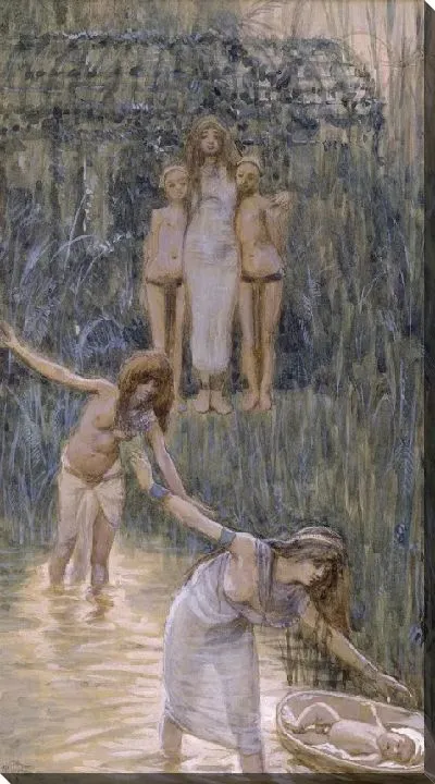 Картина Дочь фараона привела к ней Моисея