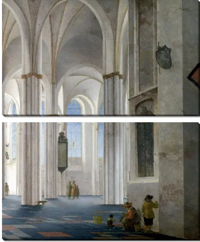 Картина Интерьер церкви в Голландии (The interior of the church in the Netherlands)