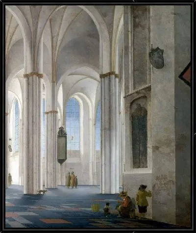 Картина Интерьер церкви в Голландии (The interior of the church in the Netherlands)
