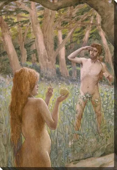 Картина Адам соблазняется Евой