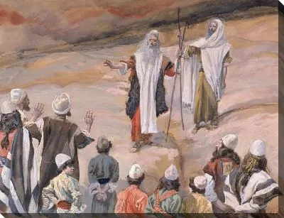 Картина Моисей запрещает людям следовать за Ним
