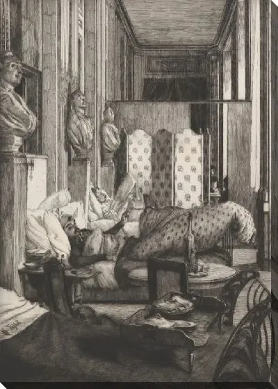 Картина Фойе Комеди Франсез во время осады Парижа