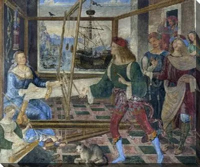 Картина Пенелопа им женихи (Penelope with the Suitors)