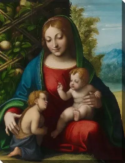 Картина Богоматерь с младенцем и святым Иоанном Крестителем 