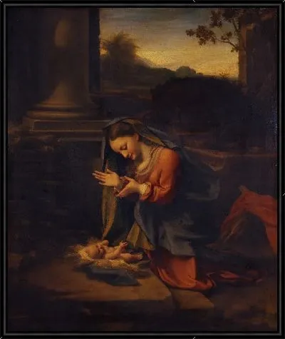 Картина Мадонна обожает Младенца 