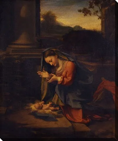 Картина Мадонна обожает Младенца 