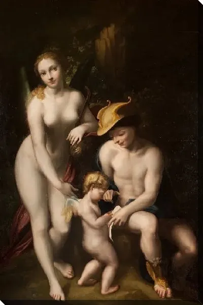 Картина Юная Любовь и чтение между Венерой и Меркурием 