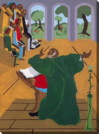 Картина Проповедь III: И Бог сказал: «Пусть Земля принесет траву, деревья, фрукты и травы» 