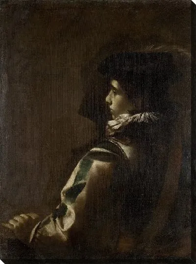 Картина Молодежь в пуховой шляпе 