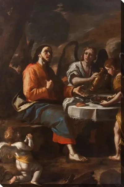 Картина Христос служил ангелам 