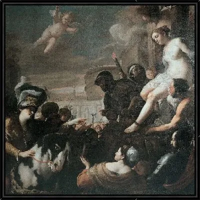 Клоринда спасает Олиндо и Софронию 