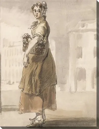 Картина Лондонские крики: девушка с корзиной апельсинов 