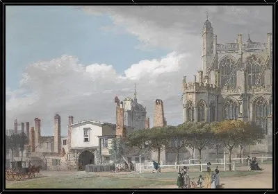 Картина Часовня Св. Георгия, Виндзор и вход в монастырь поющих мужчин 