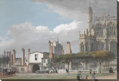 Картина Часовня Св. Георгия, Виндзор и вход в монастырь поющих мужчин 