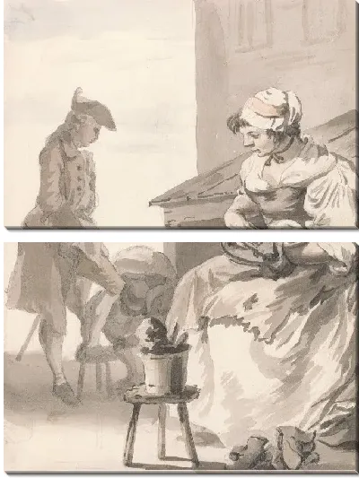 Картина Лондон: Чистка обуви 