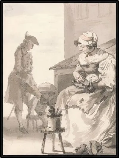 Картина Лондон: Чистка обуви 