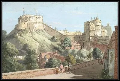 Виндзорский замок: круглая башня, королевский двор и дьявольская башня из черного жезла 