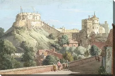 Виндзорский замок: круглая башня, королевский двор и дьявольская башня из черного жезла 