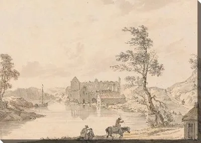 Картина Аббатство Аскеатон около Лимерика, Ирландия на реке Дил 