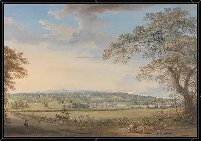 Вид Винтерса в Боксли, Кент, с фабрики мистера Ватмана в Турции 