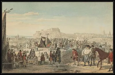 Картина Конная ярмарка на Bruntsfield Links, Эдинбург 