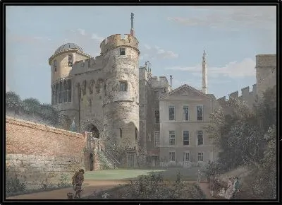 Картина Нормандские ворота и Дом заместителя губернатора 