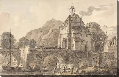 Картина Мост в Бриджнорте в Шропшире 