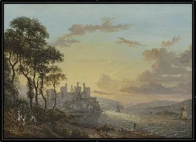 Картина Вид на замок Конви, Уэльс 