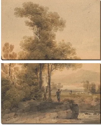 Картина Пейзаж с фигурами, Cromach Water 