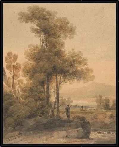 Картина Пейзаж с фигурами, Cromach Water 