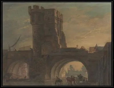 Картина Старый мост в Шрусбери 