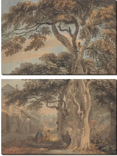 Картина Пара на ферме 