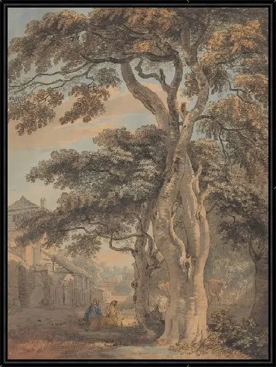 Картина Пара на ферме 