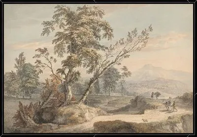 Картина Итальянский пейзаж с путешественниками нет. 2 