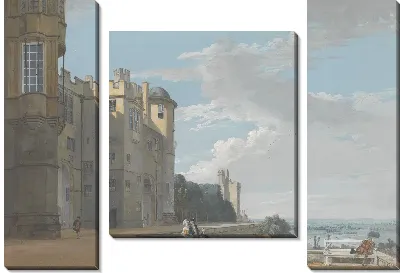 Картина Северная Терраса, Виндзорский Замок, Глядя на Запад 