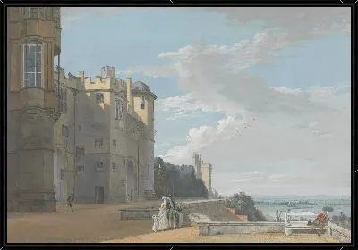 Картина Северная Терраса, Виндзорский Замок, Глядя на Запад 
