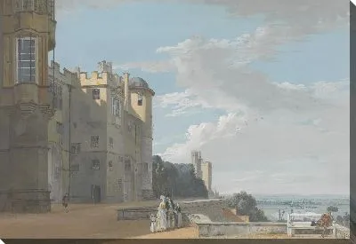 Картина Северная Терраса, Виндзорский Замок, Глядя на Запад 