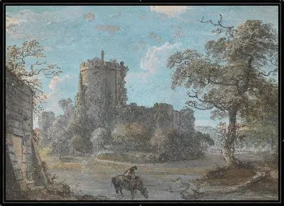 Картина Вход в замок Чепстоу 