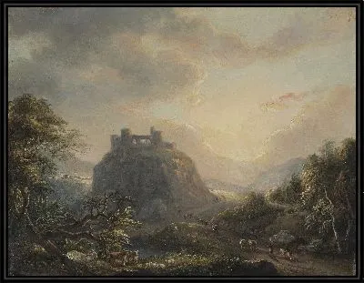 Картина Пейзаж с замком 