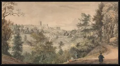 Картина Вид на замок Ричмонд, Йоркшир 