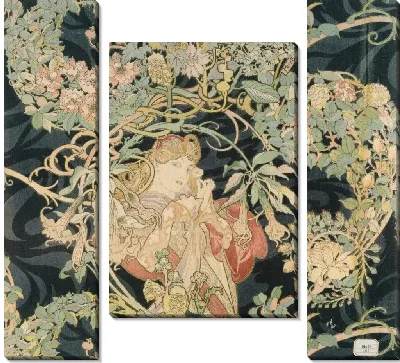 Картина Женщина и маргаритки 