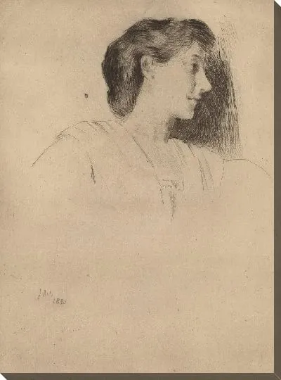 Картина Профиль голова женщины