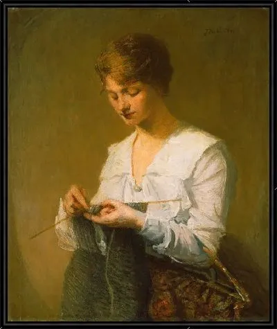 Картина Вязание для солдат