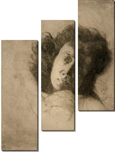 Картина Этюд женской головы