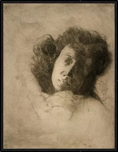 Картина Этюд женской головы