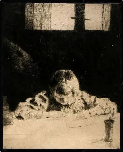 Картина Маленький студент