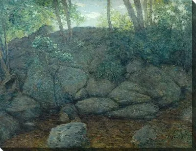 Картина Лесные скалы