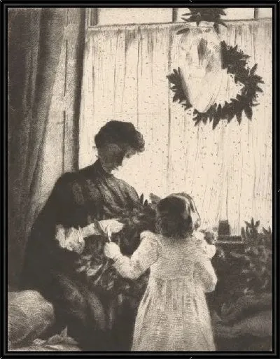 Картина Рождественская зелень