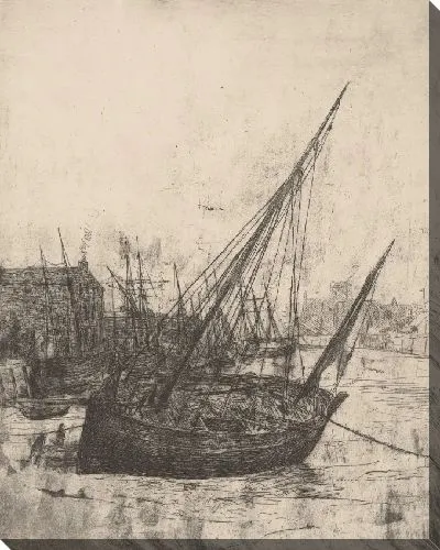 Картина Лодки в Пиле, Остров Мэн