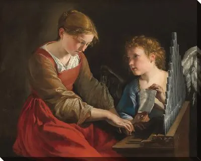 Святая Цецилия и Ангел